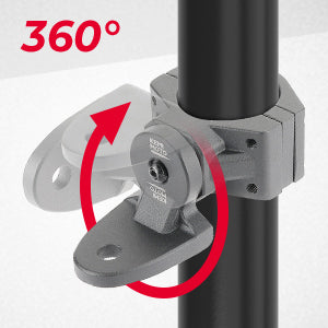 1 PCS UTV Whip Mount Flag Light Mount for 1.75-2 inch Roll Bar